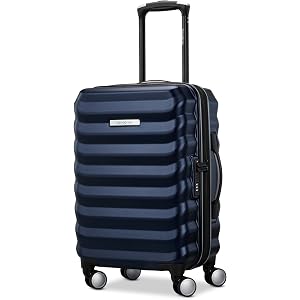 Samsonite Hard-Sided 20-Inch Lightweight Carry On Expandable Element Suitcase: Durable, 360° Spinner Wheels, Adjustable Teles