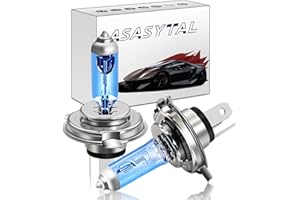 Asasytal HS1 Halogen Headlight Bulbs 12V 35/35W 4300K Warm White Light High Low Beam Replacement Bulb, 2 Pcs