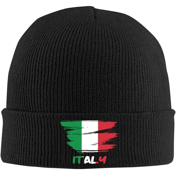 Italia Italy Italian Winter Beanie Hats for Men Women Soft  display picture 1