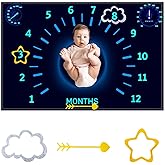 CSFOTO Racing Car Baby Monthly Milestone Blanket Newborn Growth Record Prop Racing Car Theme Baby Boy Photography Backdrop Props for Newborn Shower 60 "x40 with Frames