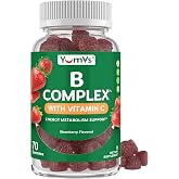 YUM-V'S B Complex Vitamins with Vitamin C, Gummy Supplement (70 Count) | Daily Energy Support | Great Tasting Vitamin B Gummies with B12, B6 &amp; Folic Acid | Kosher &middot; Halal Friendly &middot; Non-GMO &middot; Vegan