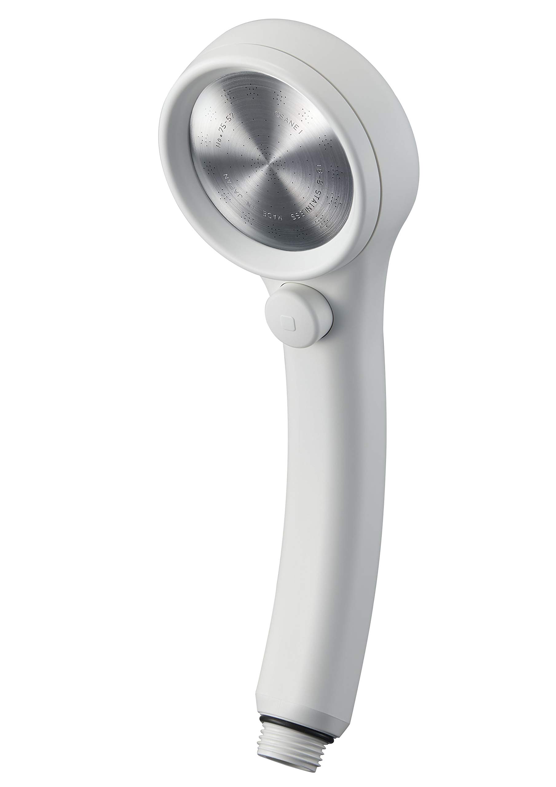 SANEI(サンエイ) シャワーヘッド レイニー 手元ストップ 節水率50% 極細水流 勢いアップ ステンレスシャワー板 ホワイト 日本製 PS313-80XA-WA2商品画像