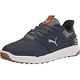 Puma Golf Men's Ignite Elevate Golf Shoe, Navy- Silver, 9