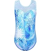 TFJH E Gymnastics Leotards for Girls Ballet Dance Bodysuits Sparkle One Pieces