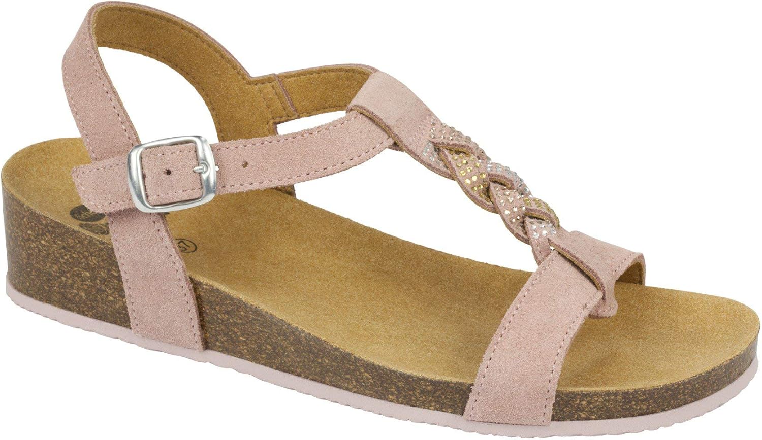 scholl pink sandals