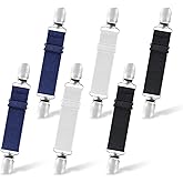 CUTEABC Pant Waist Tightener,6 Pcs Cinch Clips Dress Tightener,Adjustable Elastic Pant Cinch Clip for Women Dress Back Cinch Adjustable Waist Cincher Clips,Elastic Sweater/Shawl/Pant Clip