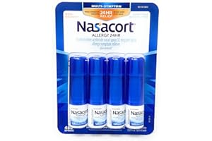 Nasacort Allergy 24 Hour, 0.57 Fluid Ounce, ApMpGI 4 Pack (120 Sprays/Pack)