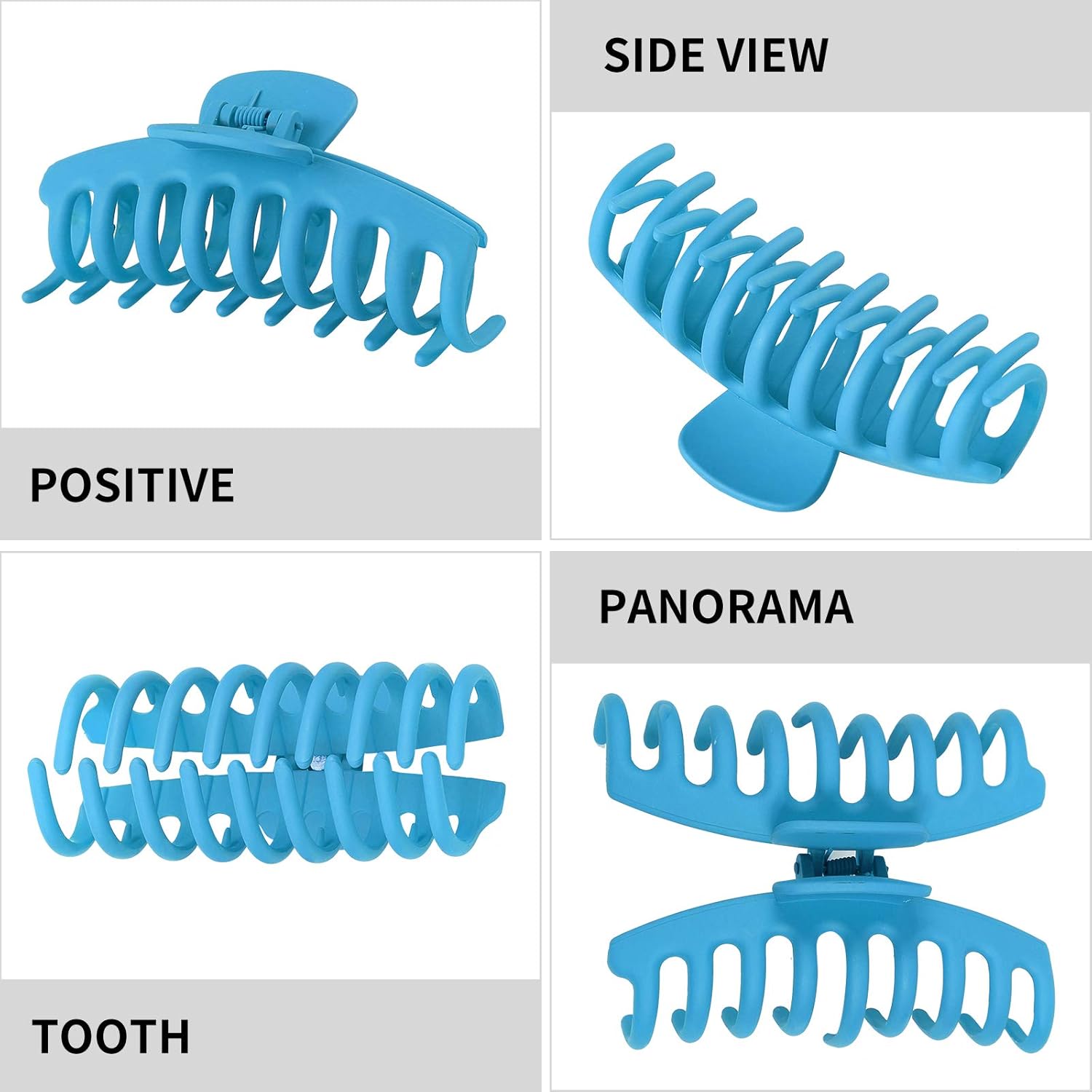 Tyfthui 6 Pcs Hair Claw Clips for Women Nonslip Hair Clips for Women and Girls, Strong Hold for Thin/Thick Hair Fashion Hair Styling Accessories (Multi-colored B) : Beauty