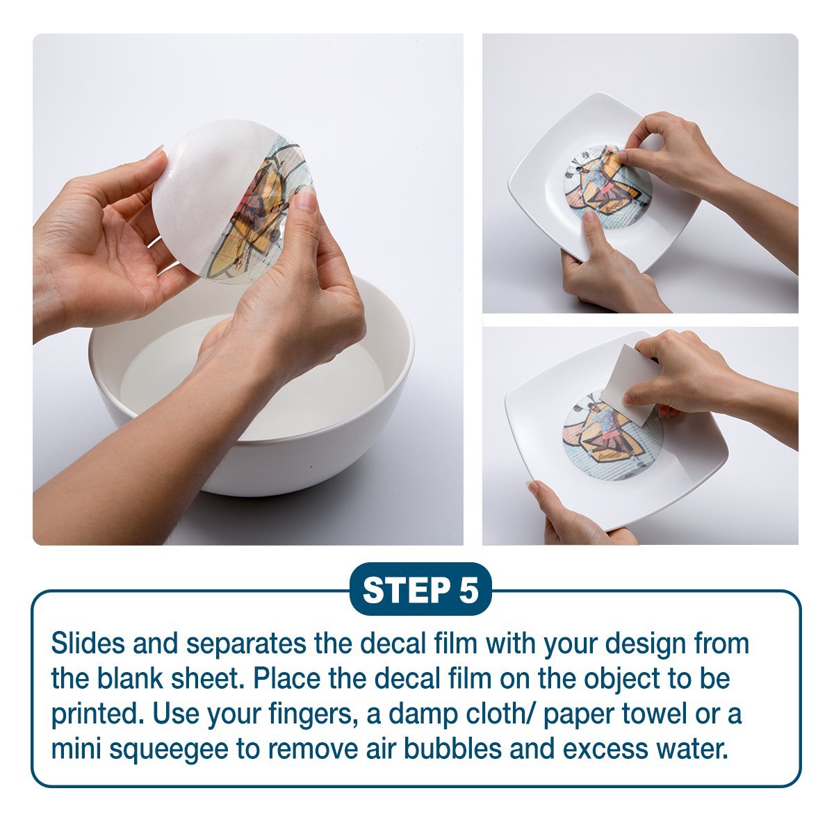 [20 Sheets] DIY Inkjet Water Slide Decal Transfer Paper Sheets