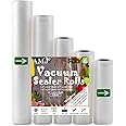 AMJ Vacuum Sealer Bags For Food Saver & Seal a Meal Vac Sealers, BPA Free, Heavy Duty Commercial Grade (5 xRoll)