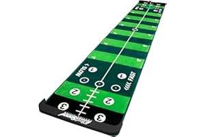 ProActive Sports, VariSpeed Putting System, 10 ft, Mimics Real Putting Green, Loaded with Drills, Training Aid for Indoor or Outdoor, Practice 4 Different Speeds On One Mat