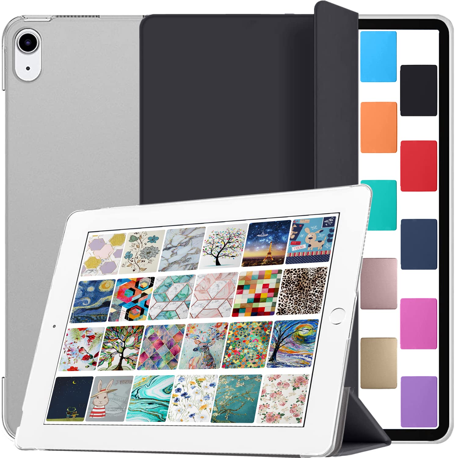 DuraSafe Cases for iPad 10.9 inch 10th Generation 2022 Case A2696 MPQ13B/A MPQ33B/A MPQ03B/A MPQ23B/A A2757 A2777 MPQ93B/A MPQC3B/A MPQ83B/A MPQA3B/A MQ6K3B/A MQ6L3B/A - Black