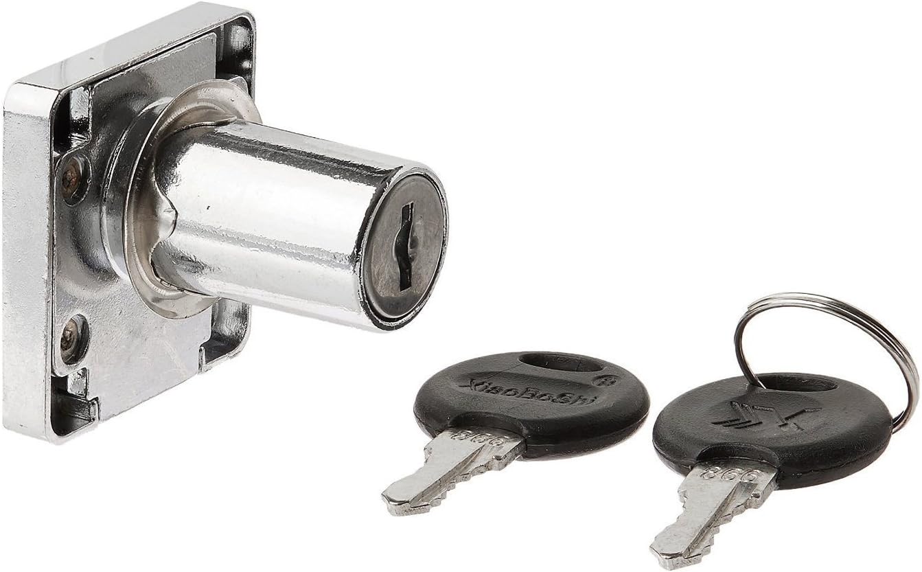Amazon Drawer Lock XiaoBoShi Office Desk Furniture Secure Locking Metal Drawer Lock Silver