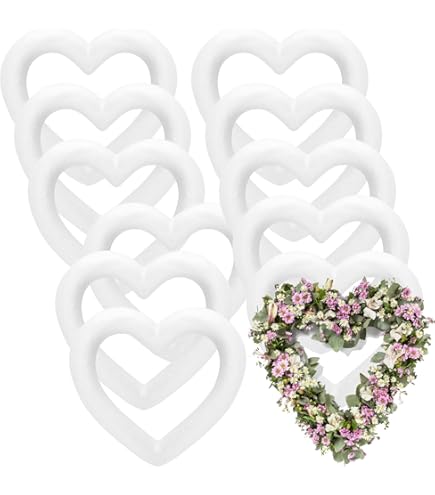 Amosfun Modèle En Mousse De Polystyrène En Forme De Cœur