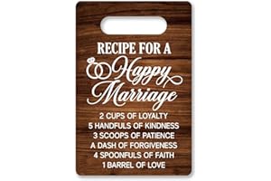 Krollma Kitchen Wall Decor, Kitchen Art Wall Decor, Kitchen Sign Wall Decor, Kitchen Decor Wall Art, Recipe For A Happy Marriage, Kitchen Decor and Accessories 8x10 Inches
