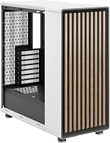 Fractal Design North Chalk White Tempered Glass Case with Front Wood Oak view 6