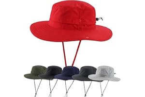 Connectyle Sun Hat for Men Women Outdoor UV Protection Safari Hat for Fishing Hiking Gardening Breathable Cowboy Hat UPF50