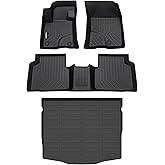 GINOWY-Floor Mats & Cargo Liner for Ford Escape 2020-2024 2025丨TPE All Weather Mats Escape Cargo Mat Trunk Mat Waterproof Car Accessories Floor Liners for Ford Escape(Only Petrol)