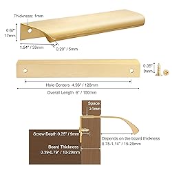 Malimali 10 Pack Gold Edge Finger Pulls for