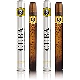Cuba 1.17 fl. oz. Eau De Toilette Spray | Fragrance for Men (Pack of 2) (Gold)