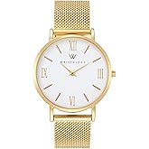 Wristology Easy Change Band Large Face Roman Numerals Boyfriend Womens Watch - Interchangeable Strap - Large Easy to Read Analog Dial Unisex