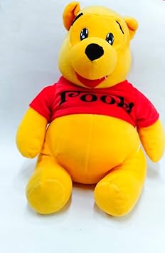 west feen Kids Quality Cute Pooh Soft Toy Winnie, 27cm (Multicolour)