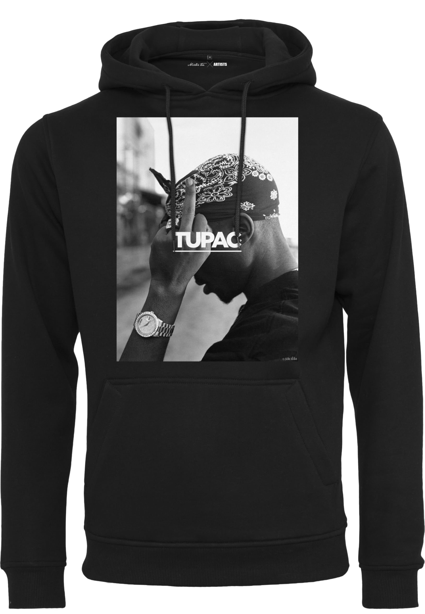 Mister Tee 2Pac F the World Hoodie, Farbe black, Size XS