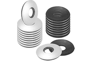 M METERXITY 30-Pack EPDM Bonded Sealing Rubber Washers, 304 Stainless Steel 3/8" x 1"OD Neoprene Rubber Washers Gasket for Bolts/Screws/Machinery/Ships/Roof