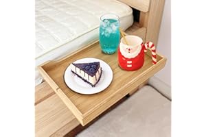 SUYUDSM Bedside Shelf, Bunk Bed Shelf Clip On Nightstand Snack Organizer, Bed Side Table Tray College Dorm Room Essentials