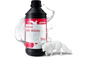Phrozen Aqua Resin for 3D Printing, 405nm UV-Curing Photopolymer, Low Shrinkage, High Precision, Low Odor, Vivid Color, Non-Brittle, Fast Curing for LCD/DLP/SLA Printers (Oat White, 1KG)