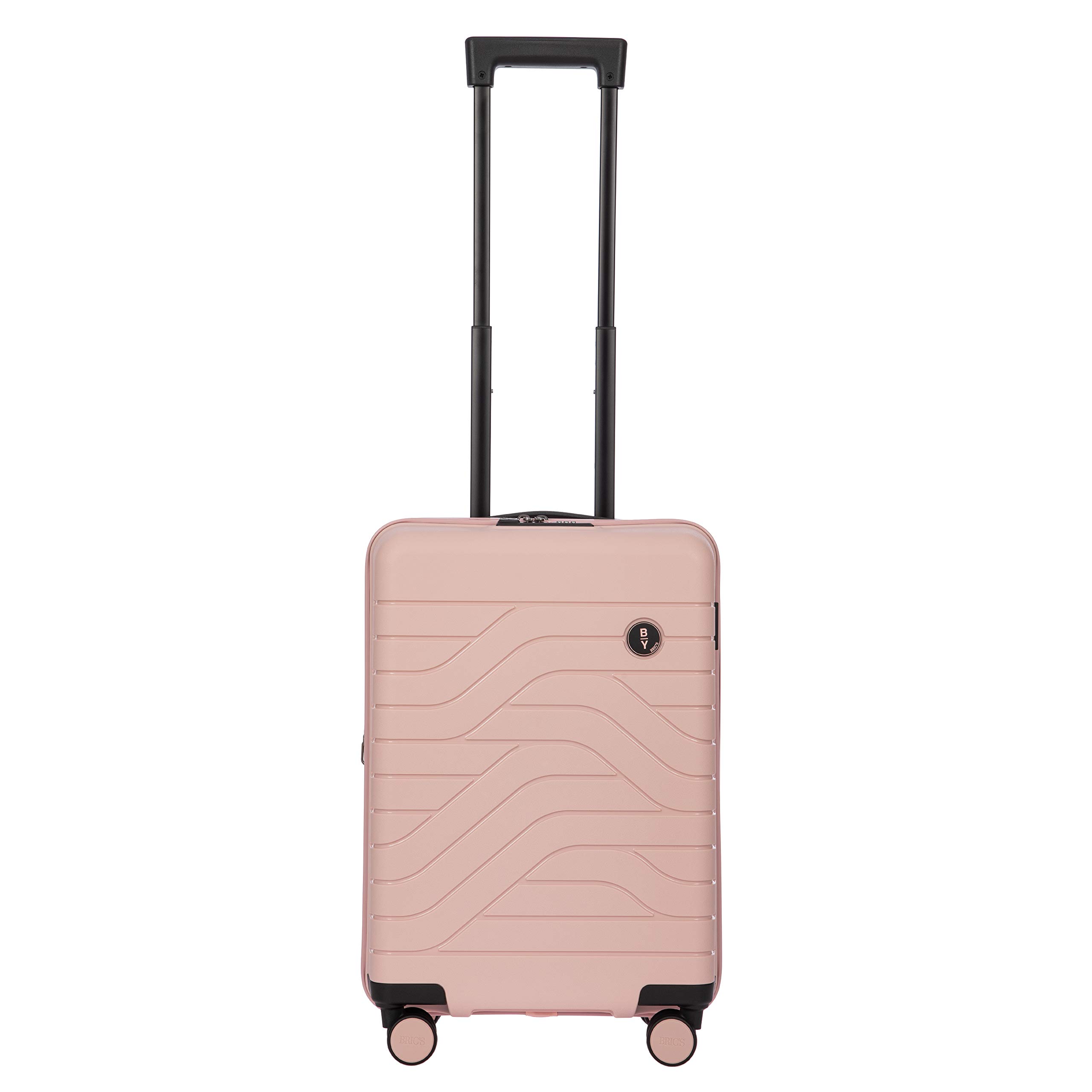 Bric's B|Y Ulisse 21-Inch Spinner - Luxury Carry-On Luggage With Spinner Wheels - Hard Shell Suitcases Made From Durable Polypropylene and Polycarbonate - Pearl Pink