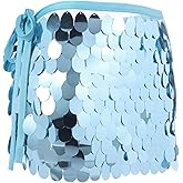 MECCANIXITY Belly Dance Hips Scarf Sequin Wrap Skirt