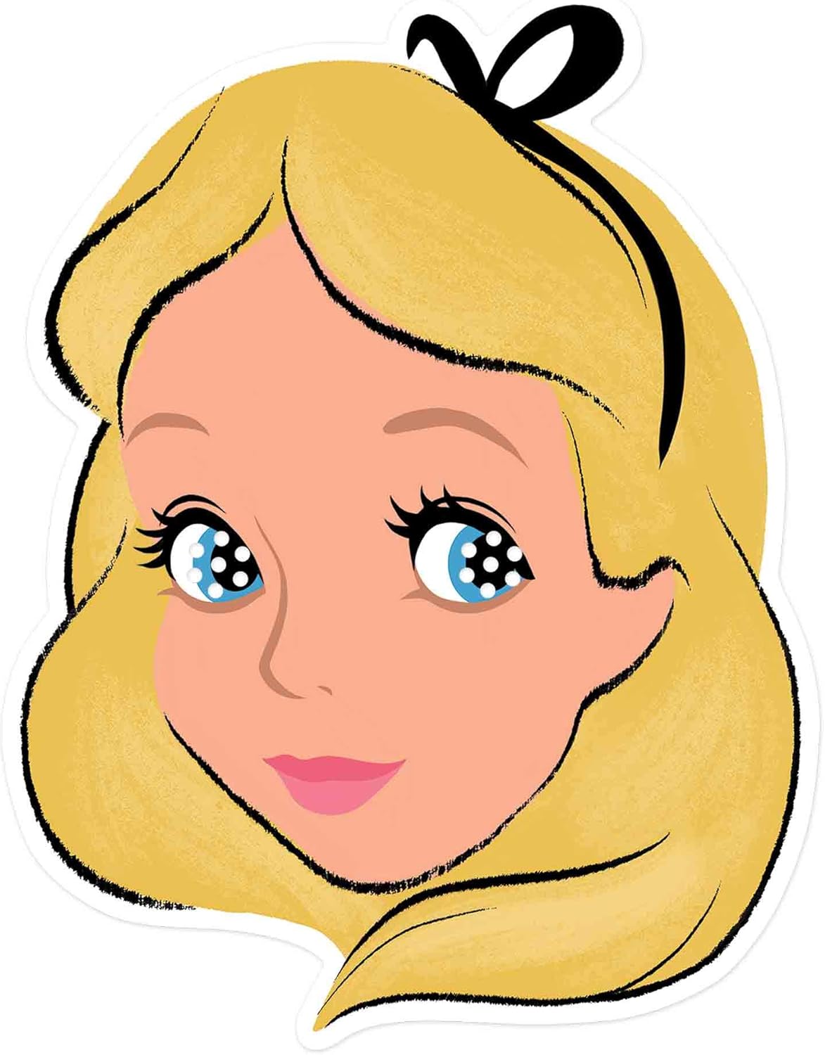 STAR CUTOUTS Ltd Alice - Alice in Wonderland Single Face Mask for the Birthdays Fans & Parties Great Talking Point multicolour,SM371 - Image 3