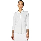 Callaway womens Swingtech™ 3/4 Sleeve Space Dye Golf Polo Shirt