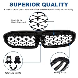BILLDIO G20 Grill - Black Kidney Grille Compatible