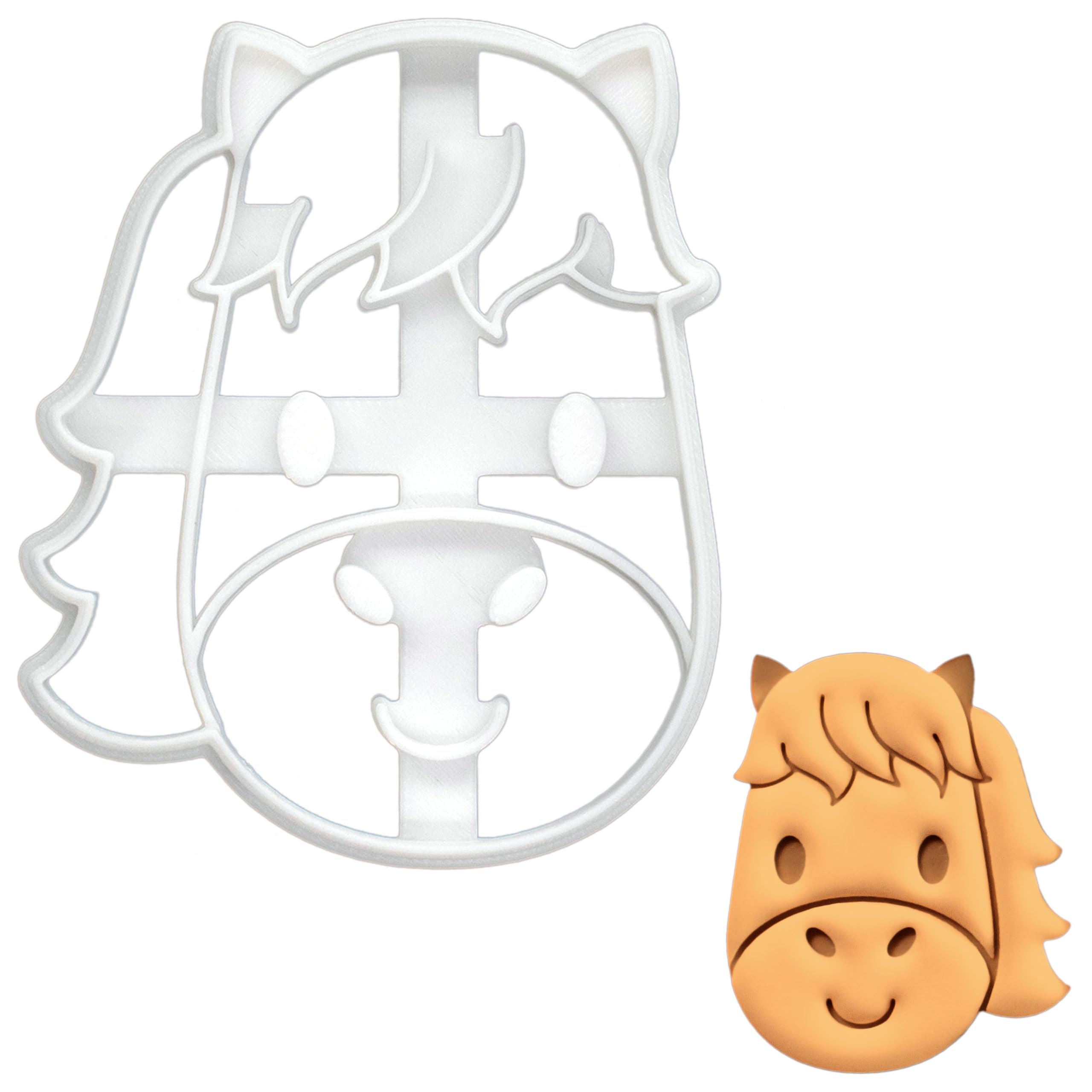 BAKERLOGY Baby Horse Cookie Cutter - Detailed Biscuit Cutter Design for Baking and Crafts, Ideal on Fondant, Dough, Clay