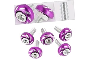 CRILSTYLEO 20pcs Motorcycle Decorative Screws License Plate Screws Creative Motorbike Fasteners Modified Parts