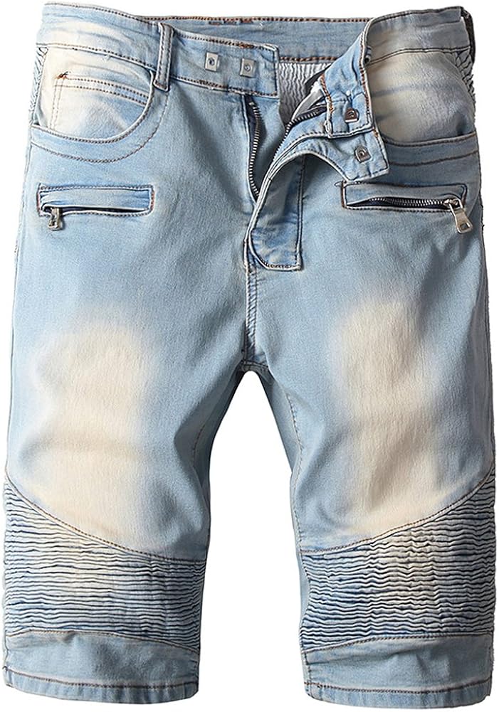 biker jeans shorts
