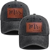 Matching Couples Gifts for Him and Her, Funny Bride to be Baseball Cap, Adjust Leather Patch Mr Mrs Hat 2025, Anniversary Wife Gifts from Husband