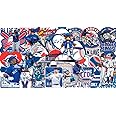 50 PCS Toronto Stickers Decal for Blue Jays Stickers Pack Baseball Stickers for Water Bottle, Laptop, Bicycle, Computer, Moto