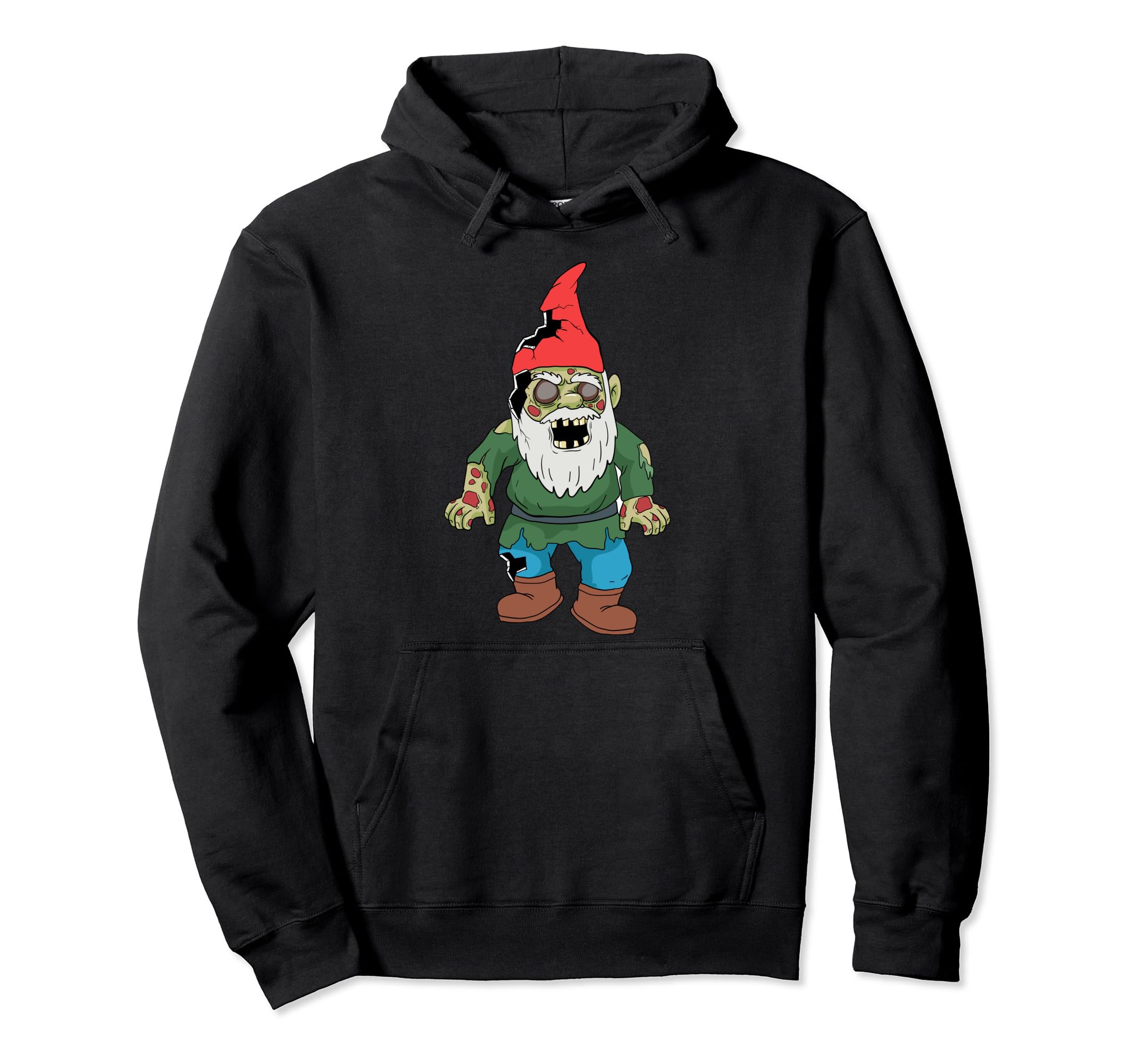 Zombie Garden Gnome Gardening Decoration Pullover Hoodie