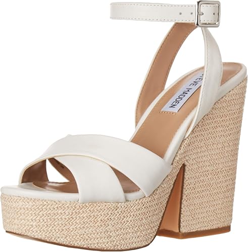 steve madden white wedge sandals