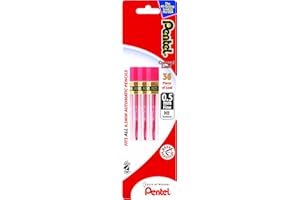Pentel Refill Lead, 0.5mm, Fine, Red, 12 pcs/Tube, 3 Pack (PPR5BP3-K6)