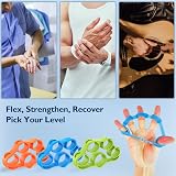 FitBeast Grip Strength Trainer 9-Piece Kit Orange Forearm Hand Exerciser view 6