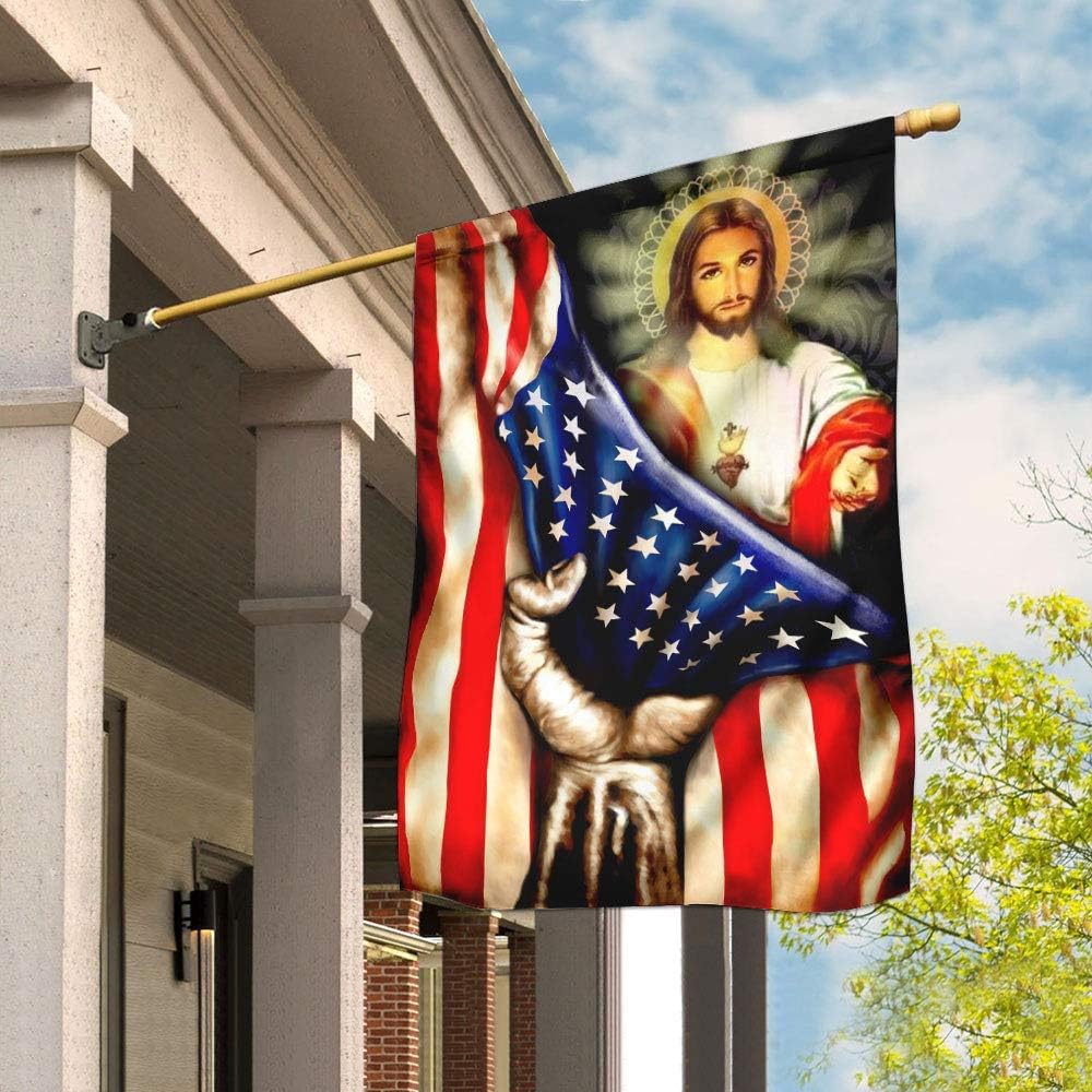 FlagsAmerica Needs Jesus Flag QNK200F, Garden Flag (11.5