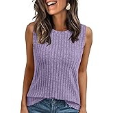 AUTOMET Womens Tank Tops Sleeveless Tunic Shirts Summer Fashion Basic Soft Clothes 2026 Casual Trendy Vacation Spring Outfits