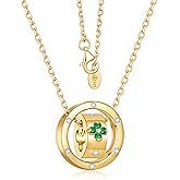 TIMELESSTAR Premium Clover Necklaces for Women Dainty Pendant Gifts|Lab-Grown Moissanite|Lab-Grown Moissanite|14K Gold Plated S925 Sterling Silver Non Tarnish