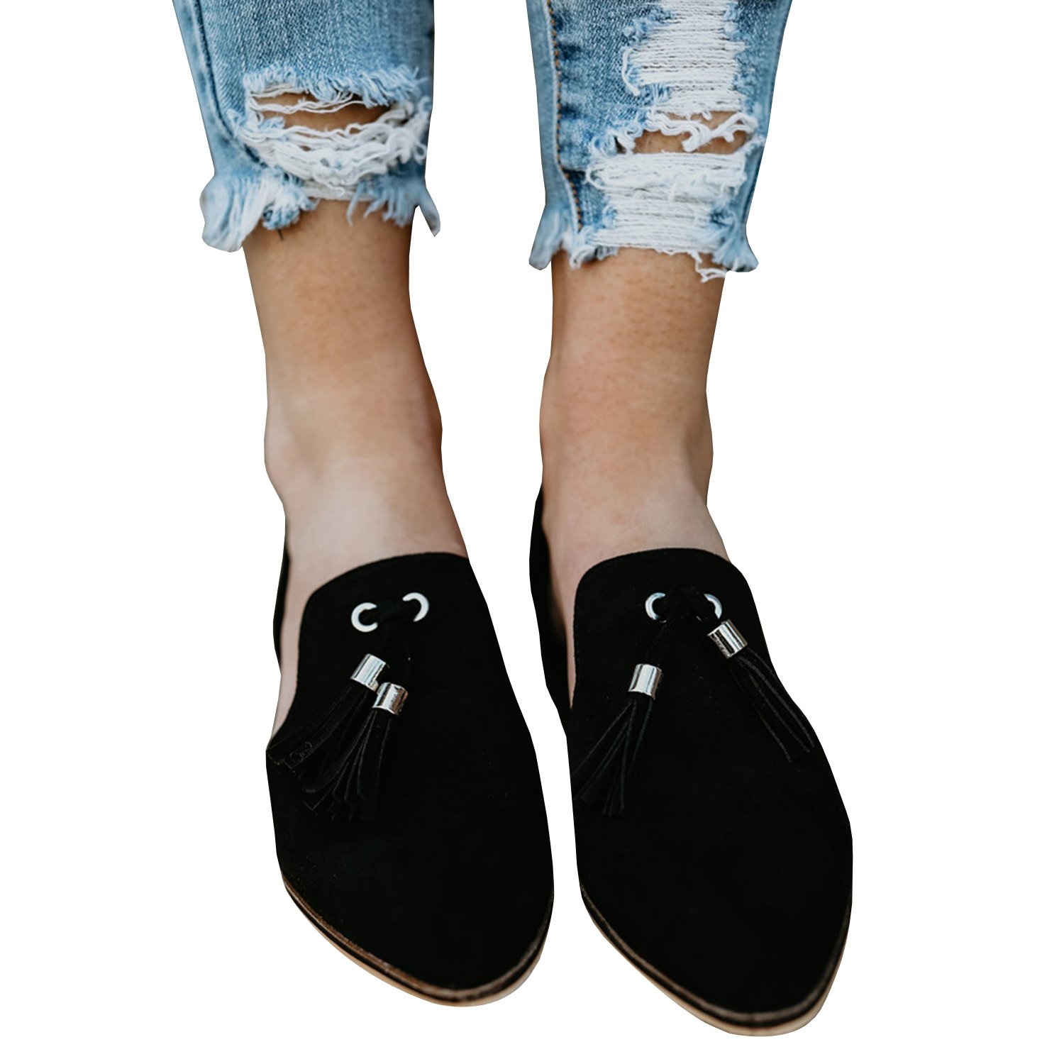 chellysun women casual slip on flats