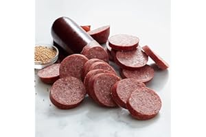Hickory Farms Party-Size Signature Beef Summer Sausage, 900gs | Great for Snacking, Entertaining, Charcuterie, Ready to Eat, 