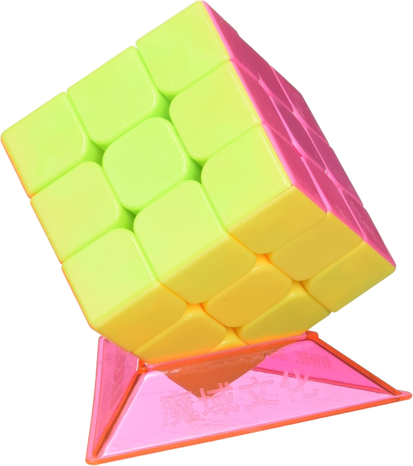 Little Treasures Cube 3 x 3 x 3 Speed Corner Cutting Stickerless Cube, Bright Vivid Colors